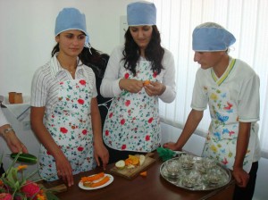 Yeghegnadzor culinary cooking student showing their talent in food design   